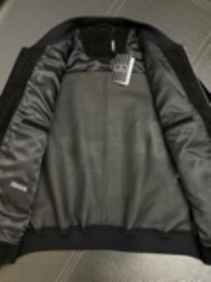 wholesale quality zegna suede leather coat model no. 31